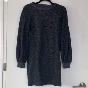 Lou & Grey puffed sleeve sweatshirt dress